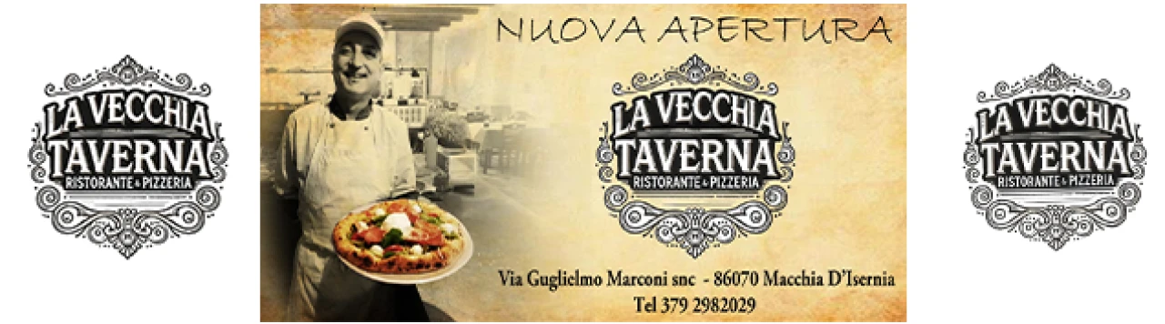 Banner La Vecchia Taverna 636 per 177 pixel